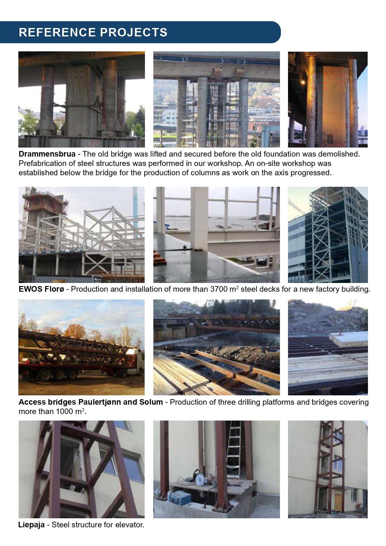 Reference projects documentation